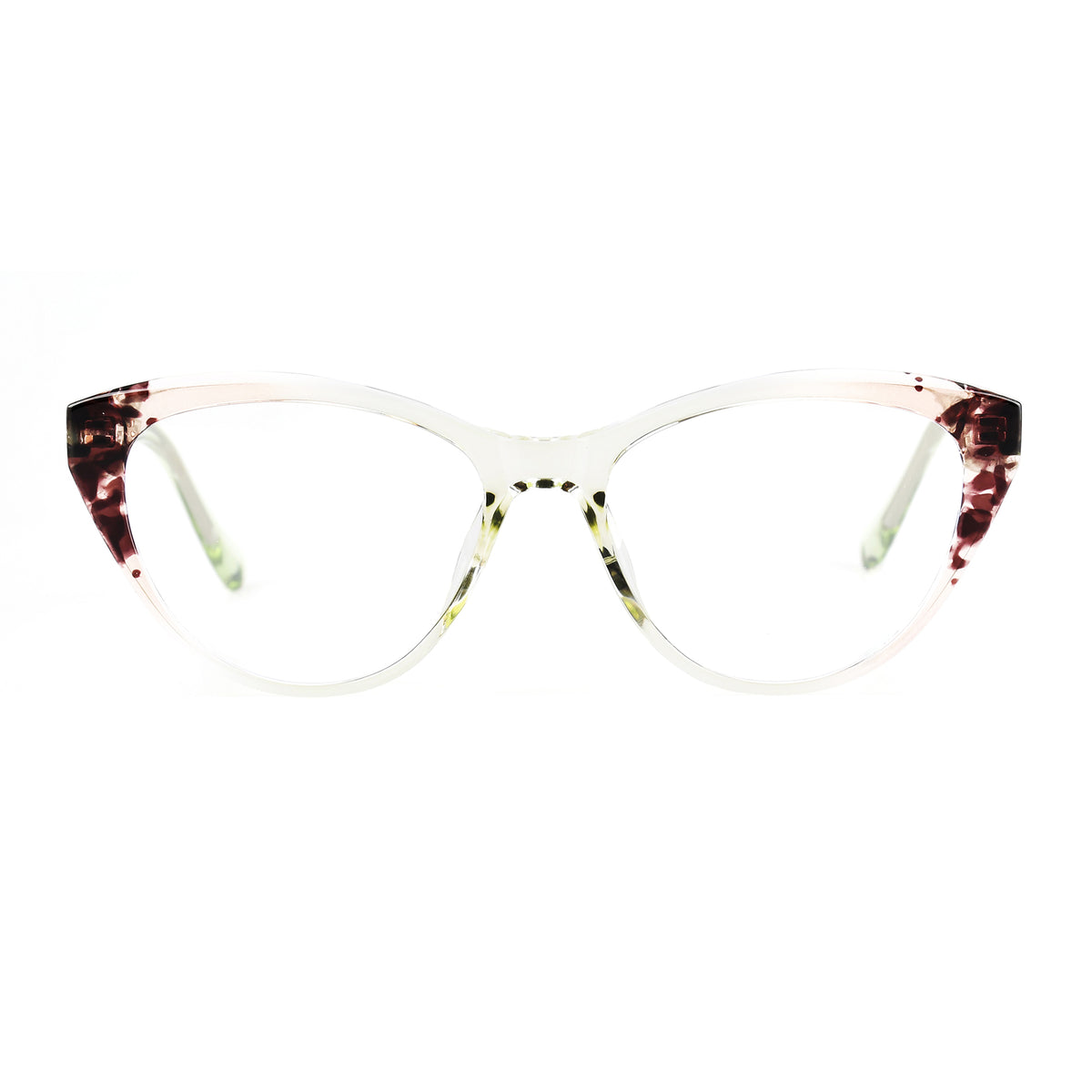 Alphecca Pink Green Demi silmälasikehykset
